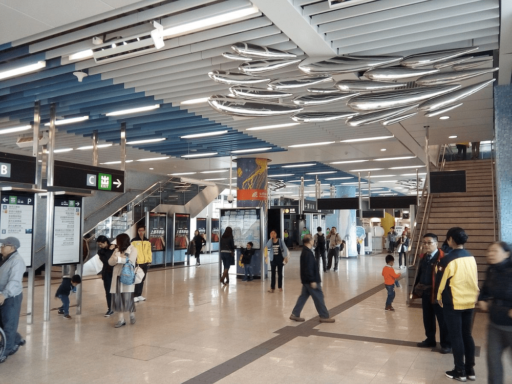 Photo credit: An art installation at the Ocean Park station in Hong Kong. Courtesy of Wikimedia Commons.
