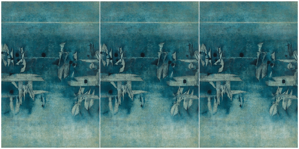V.S. Gaitonde's untitled painting that sold for Rs 42 crore. Photo courtesy: Pundoles. The Wire.