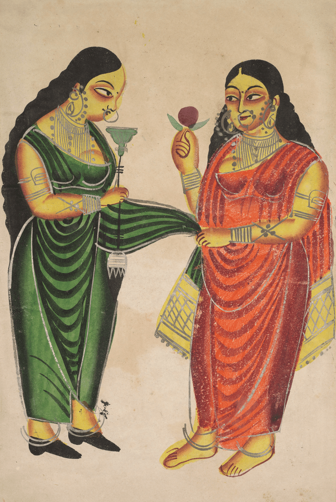 Anonymous. The Deity Shiva, As A Mendicant, Approaches The Martial Goddess Durga. 19th Century. Courtesy: Penn Museum.