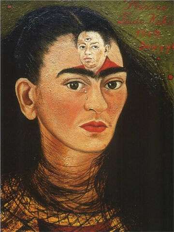 Frida Kahlo, ‘Diego and I’, 1949. Image courtesy:Medium