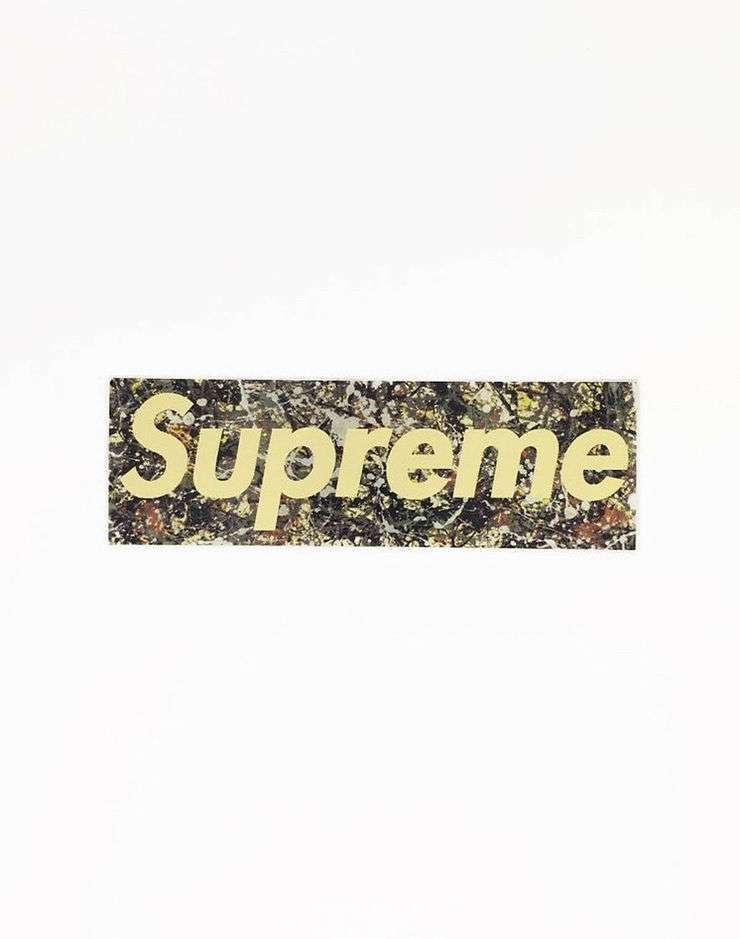 Supreme Box Logo feeat. Jackson Pollock Painting