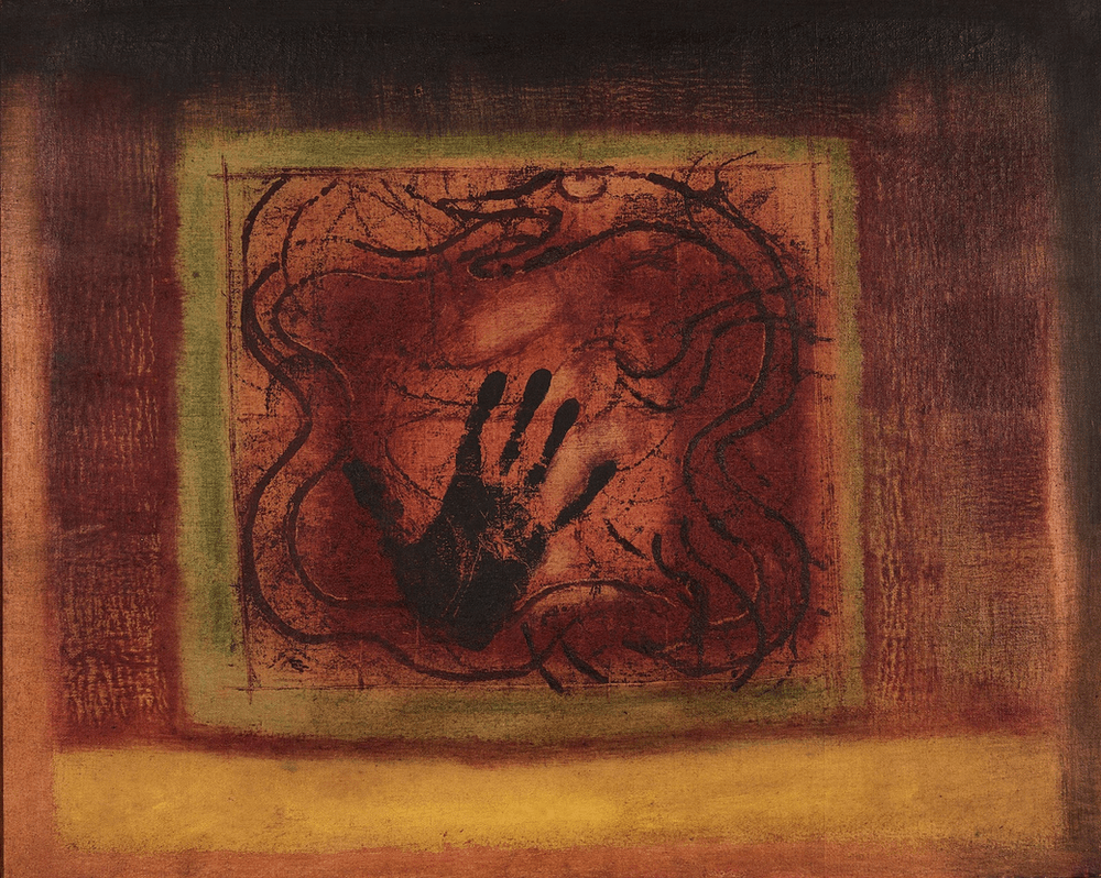 Jagdish Swaminathan. The Sign Comes to Rest, 1965. Image Credits: Architectural Digest