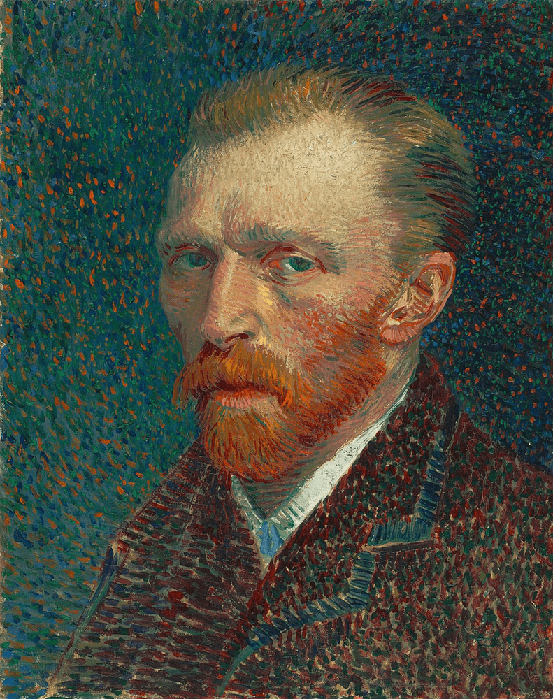 Credits: Vincent van Gogh. Self Portrait. Vincent van Gogh. Public Domain via Wikimedia Commons.