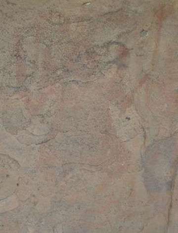 An eroded painting in the Bhimbetka caves shows "Nataraj" dancing and holding a trishula or trident.