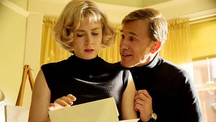 Amy Adams and Christoph Waltz in the movie, 'Big Eyes' by directed Tim Burton