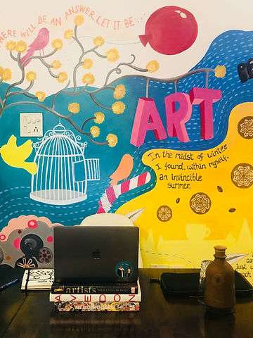 The Art Fervour workspace, not just for millennials