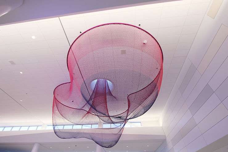 Janet Echelman, 'Every Breathing Second', San Francisco International Airport