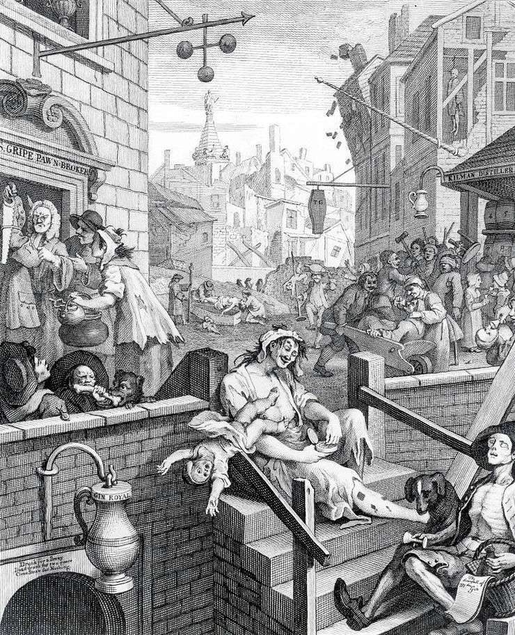 William Hogarth, 'Gin Lane', 1751