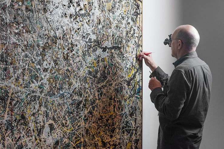 Conservation of Jackson Pollock's 'Number I', 1949