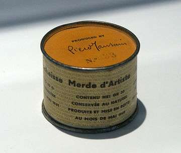 Piero Manzoni, 'Artist's Shit', 1961