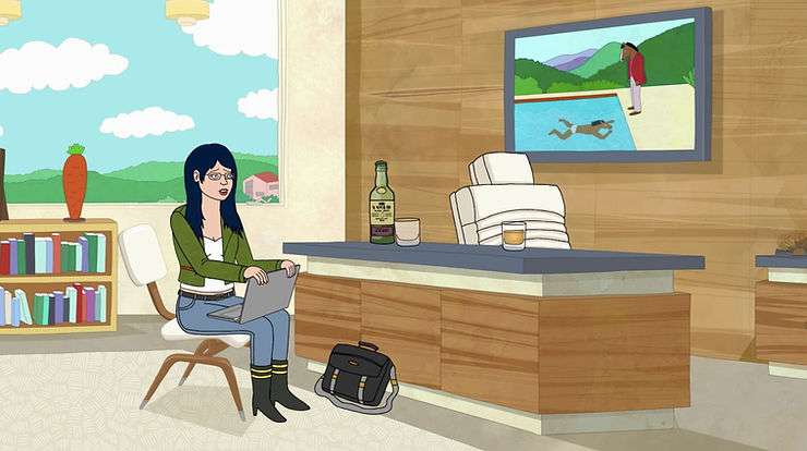 David Hockney reinterpreted in Bojack Horseman