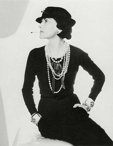 Coco Chanel in the first LBD  Photo Credit: MarieClaire Magazine