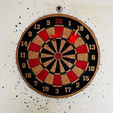 The Art Fervour team is a talented bunch but not when it comes to darts