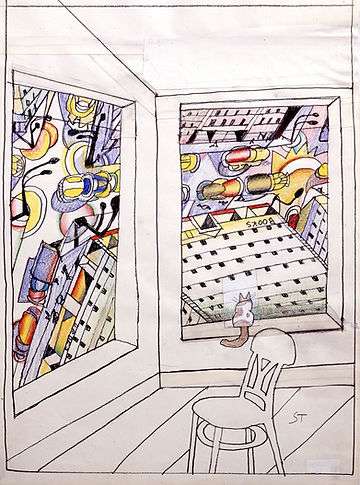 Saul Steinberg, ‘Looking Down’, 1988 Courtesy: Pace Gallery