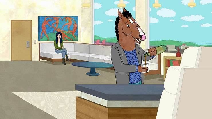 Bojack Horseman's reinterpretation of Henri Matisse's 'Dance'