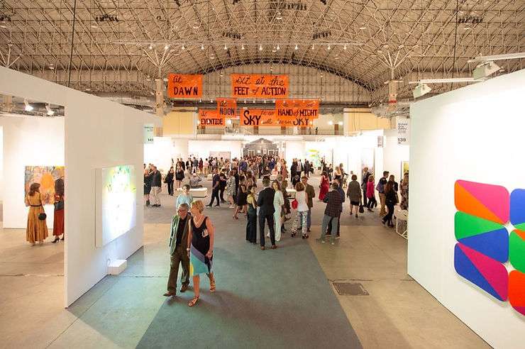 Installation view at Expo Chicago, 2019. Image credits: Artsy