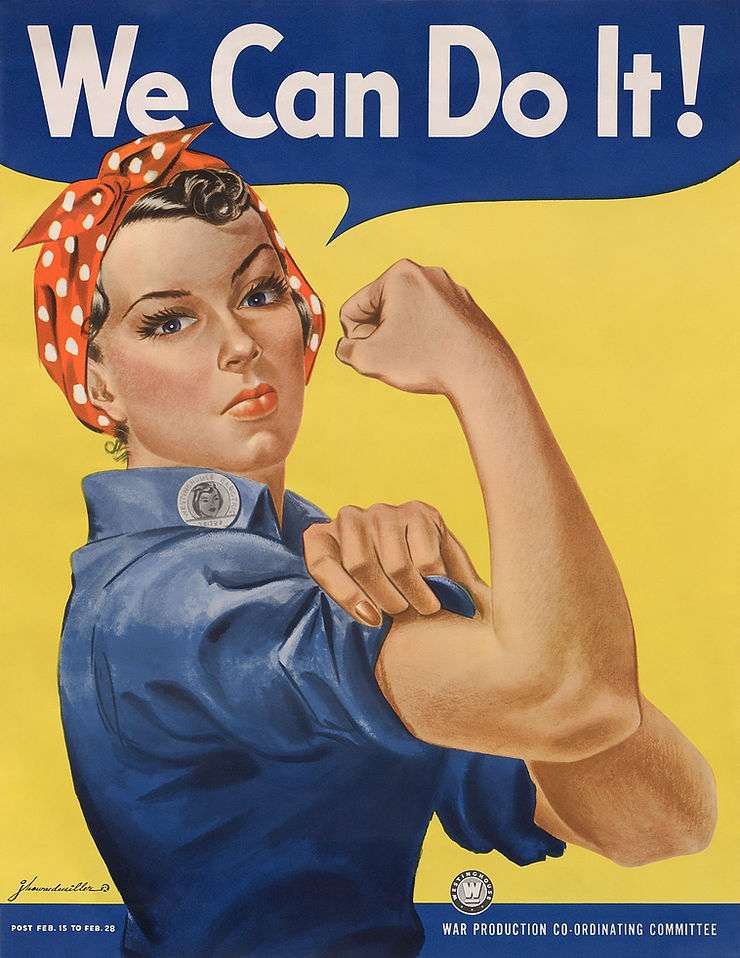 “We Can Do It!” -- the iconic war time poster by Howard J. Miller