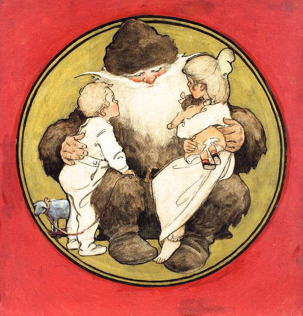 Jessie Willcox Smith, T’was the Night Before Christmas (1912). Courtesy: Artsy 