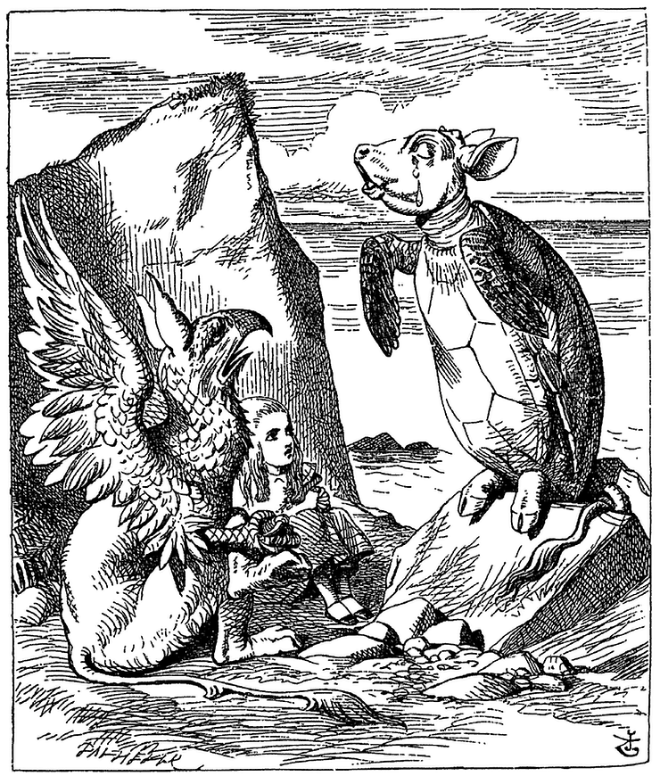 John Tenniel, The Lobster Quadrille (1865). Courtesy: From Old Books