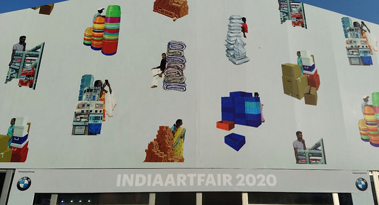 India Art Fair 2020 tent designed by Sameer Kulavoor