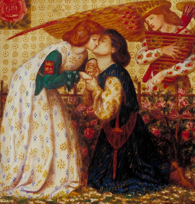  Dante Gabriel Rossetti, Roman de la Rose (1864)  