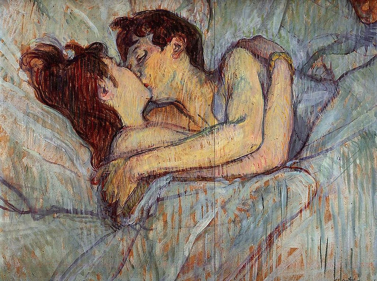 Henri de Toulouse Lautrec, In bed the Kiss (1892)  